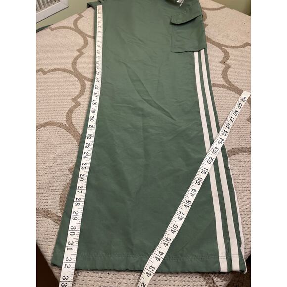 Adidas Originals Adicolor 3-Stripes cargo wide leg drawstring hem pants, size XL - Picture 8 of 16